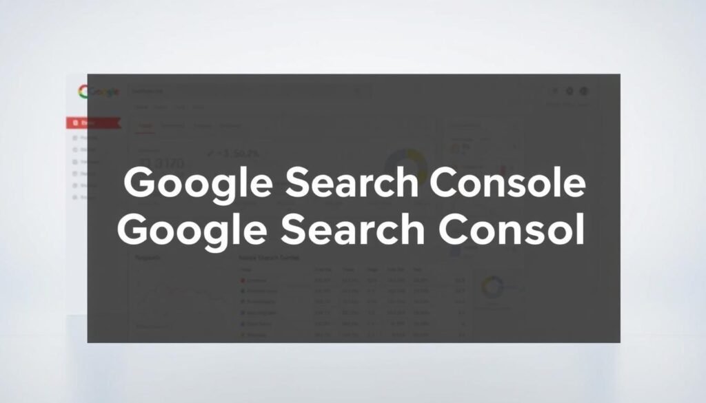 A Google Search Console dashboard with a clean, minimalist interface. The foreground features a grid-like layout displaying various performance metrics and search insights, with clear data visualizations and intuitive navigation controls. The middle ground showcases the main dashboard panel, while the background has a subtle gradient or blurred effect, creating a sense of depth and focus on the central information. The lighting is soft and even, providing a professional, well-organized appearance. The overall mood is one of clarity, control, and data-driven decision-making, supporting the article's focus on leveraging the Google Search Console for site optimization.
