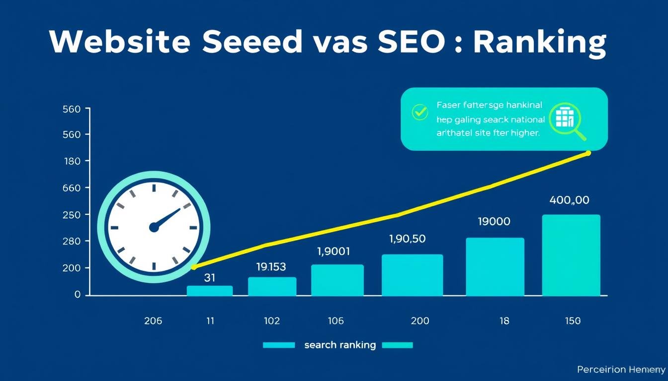 Graph showing correlation between WordPress speed optimization 2025 techniques and improved SEO rankings