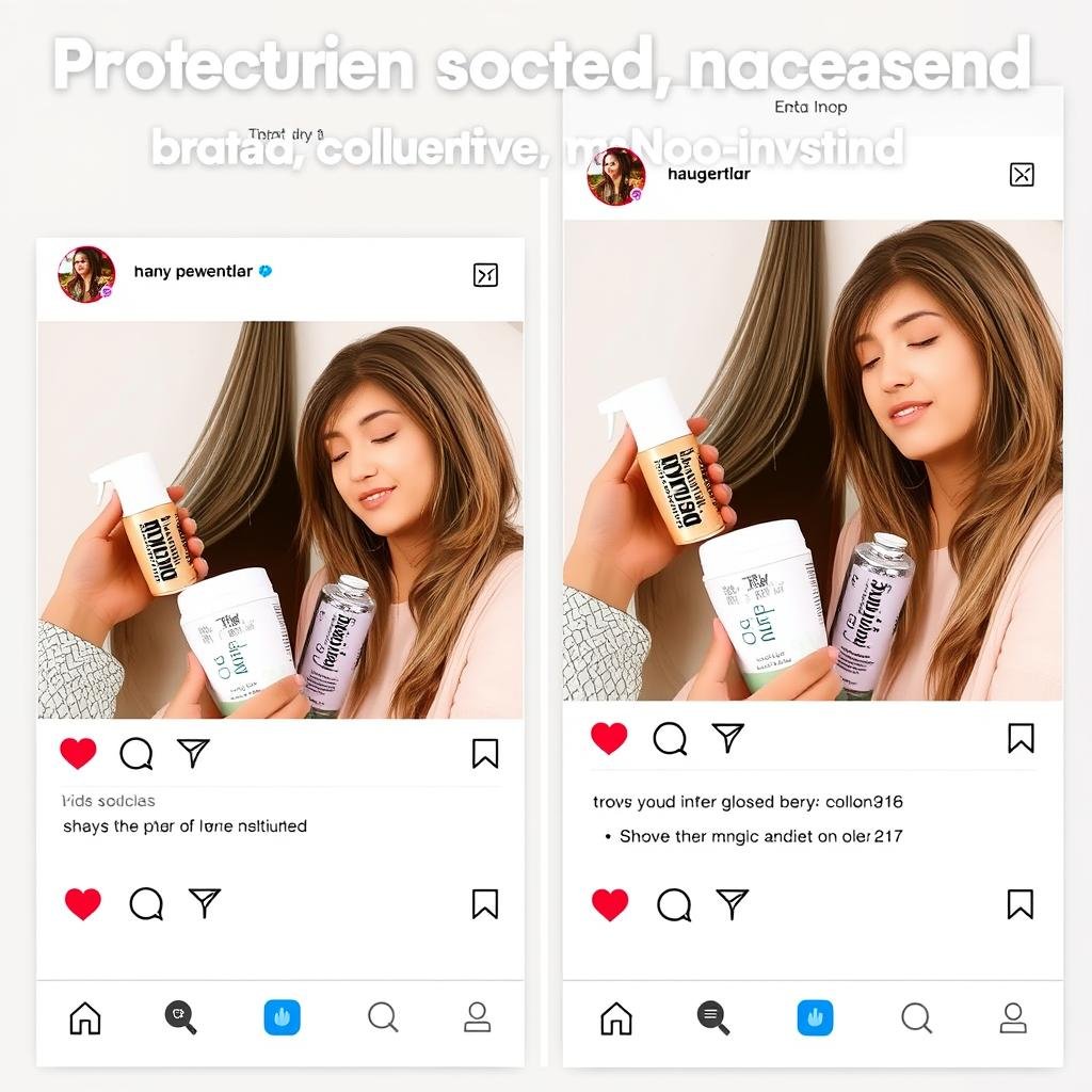 Instagram collab post between a brand and nano-influencer showing engagement metrics