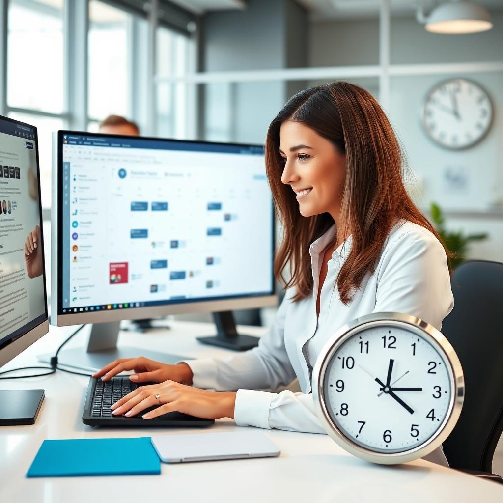 Marketer saving time with social media automation