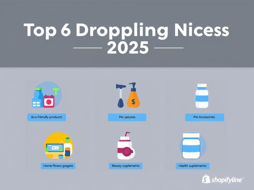 Popular dropshipping niches for 2025 with trend indicators