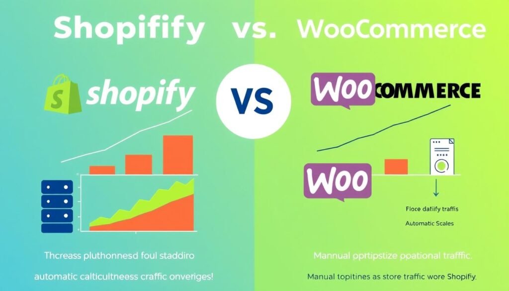 Scalability comparison showing traffic handling capabilities of both platforms